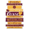 Washington Football Team Sign 11×17 Wood Family Word Design