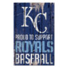 Kansas City Royals Sign 11×17 Wood Proud to Support Design