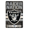 Las Vegas Raiders Sign 11×17 Wood Slogan Design