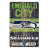 Seattle Seahawks Sign 11×17 Wood Slogan Design