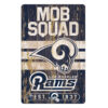 Los Angeles Rams Sign 11×17 Wood Slogan Design