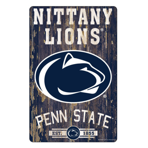 Penn State Nittany Lions Sign 11×17 Wood Slogan Design