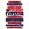 St. Louis Cardinals Sign 11×17 Wood Family Word Design