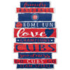 Chicago Cubs Sign 11×17 Wood Family Word Design