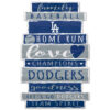 Los Angeles Dodgers Sign 11×17 Wood Family Word Design