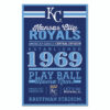 Kansas City Royals Sign 11×17 Wood Established Design