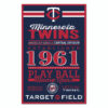 Minnesota Twins Sign 11×17 Wood Established Design