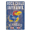 Kansas Jayhawks Sign 11×17 Wood Slogan Design