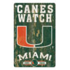 Miami Hurricanes Sign 11×17 Wood Slogan Design