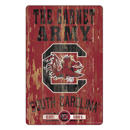 South Carolina Gamecocks Sign 11×17 Wood Slogan Design