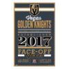 Vegas Golden Knights Sign 11×17 Wood Established Design