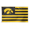 Iowa Hawkeyes Flag 3×5 Deluxe Style Stars and Stripes Design – Special Order