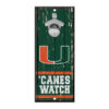 Miami Hurricanes Sign Wood 5×11 Bottle Opener