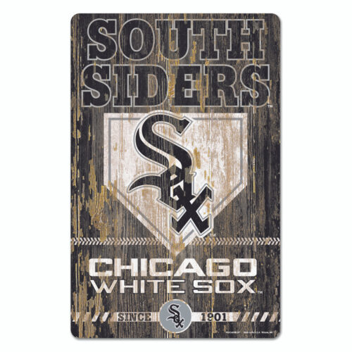 Chicago White Sox Sign 11×17 Wood Slogan Design