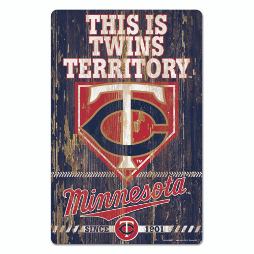 Minnesota Twins Sign 11×17 Wood Slogan Design