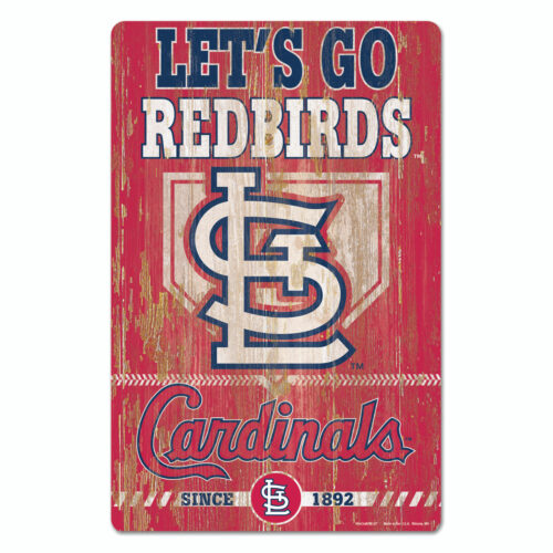 St. Louis Cardinals Sign 11×17 Wood Slogan Design