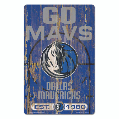 Dallas Mavericks?  Sign 11×17 Wood Slogan Design