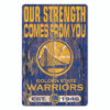 Golden State Warriors Sign 11×17 Wood Slogan Design