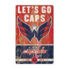 Washington Capitals Sign 11×17 Wood Slogan Design