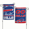 Buffalo Bills Flag 12×18 Garden Style 2 Sided Slogan Design – Special Order