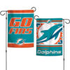 Miami Dolphins Flag 12×18 Garden Style 2 Sided Slogan Design – Special Order