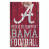 Alabama Crimson Tide Sign 11×17 Wood Proud to Support Design