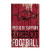 Arkansas Razorbacks Sign 11×17 Wood Proud to Support Design