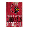 Louisville Cardinals Sign 11×17 Wood Proud to Support Design