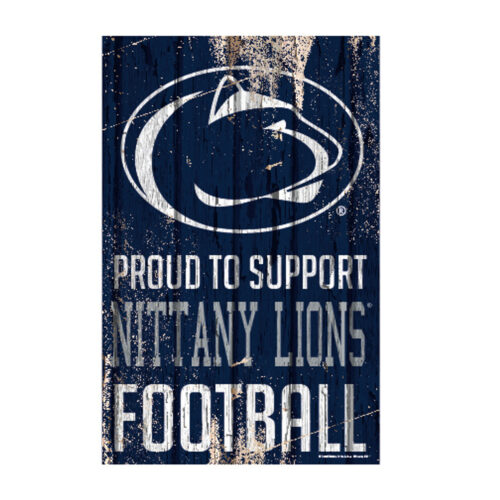 Penn State Nittany Lions Sign 11×17 Wood Proud to Support Design – Special Order