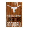 Texas Longhorns Sign 11×17 Wood Proud to Support Design