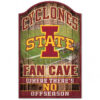 Iowa State Cyclones Sign 11×17 Wood Fan Cave Design – Special Order