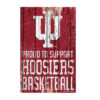 Indiana Hoosiers Sign 11×17 Wood Proud to Support Design – Special Order