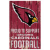 Arizona Cardinals Sign 11×17 Wood Proud to Support Design