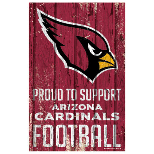 Arizona Cardinals Sign 11×17 Wood Proud to Support Design