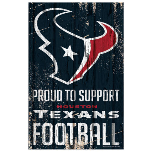 Houston Texans Sign 11×17 Wood Proud to Support Design