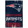 New England Patriots Sign 11×17 Wood Proud to Support Design