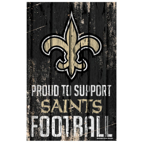 New Orleans Saints Sign 11×17 Wood Proud to Support Design