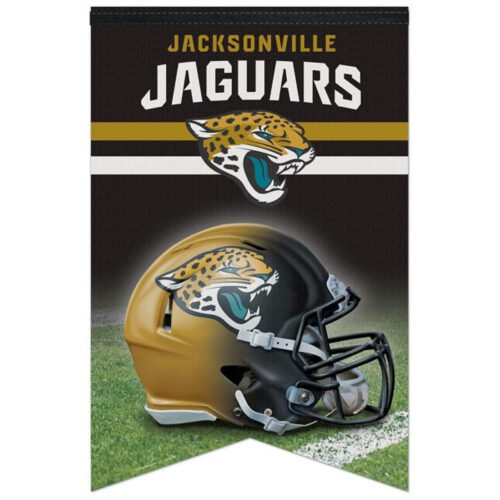 Jacksonville Jaguars Banner 17×26 Pennant Style Premium Felt