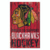 Chicago Blackhawks Sign 11×17 Wood Proud to Support Design