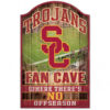 USC Trojans Sign 11×17 Wood Fan Cave Design – Special Order