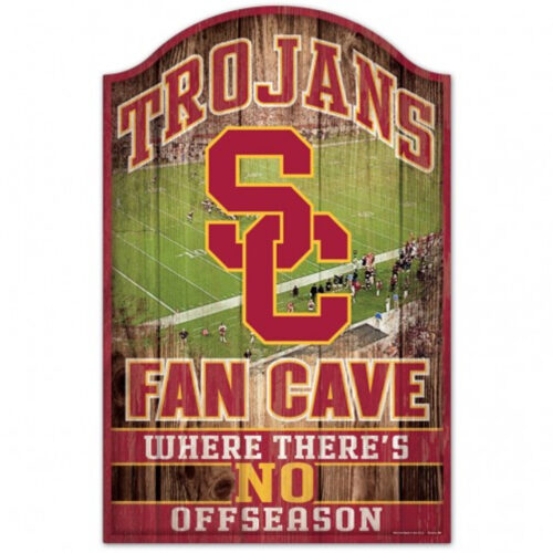 USC Trojans Sign 11×17 Wood Fan Cave Design – Special Order