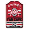 Ohio State Buckeyes Wood Sign – 11″x17″ Fan Cave Design