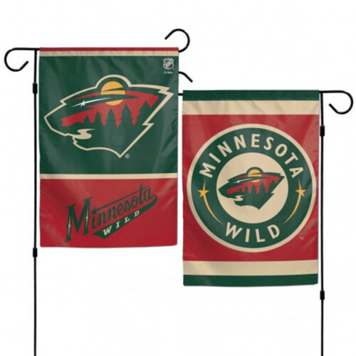 Minnesota Wild Flag 12×18 Garden Style 2 Sided