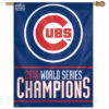 Chicago Cubs Banner 27×37 Vertical 2016 World Series Champs Design CO