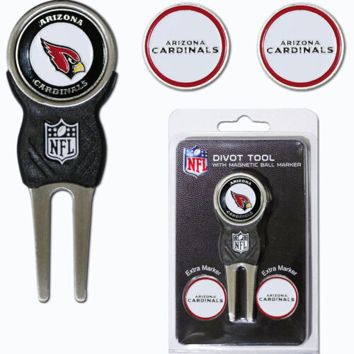 Arizona Cardinals Golf Divot Tool with 3 Markers – Special Order