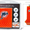 Miami Dolphins Golf Gift Set with Embroidered Towel