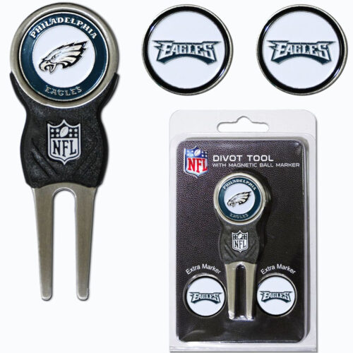 Philadelphia Eagles Golf Divot Tool with 3 Markers