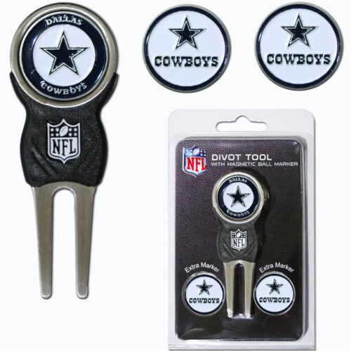 Dallas Cowboys Golf Divot Tool with 3 Markers