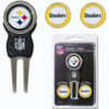 Pittsburgh Steelers Golf Divot Tool with 3 Markers