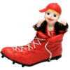 Nebraska Cornhuskers Mascot in Cleat – Script Logo